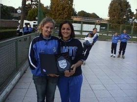 GENNAIO 2009 - PATTINAGGIO: ERICA E DORIANA CON IL "TROFEO LAZIO" - A.P.D. Fonte Roma Eur