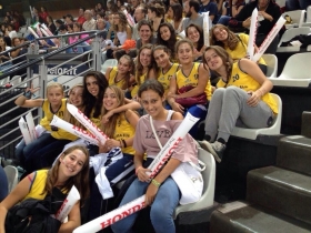 LE RAGAZZE DELL'UNDER 14 AL PALALOTTOMATICA PER I MONDIALI DI PALLAVOLO - A.P.D. Fonte Roma Eur