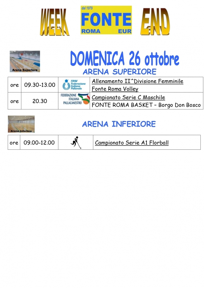  - A.P.D. Fonte Roma Eur