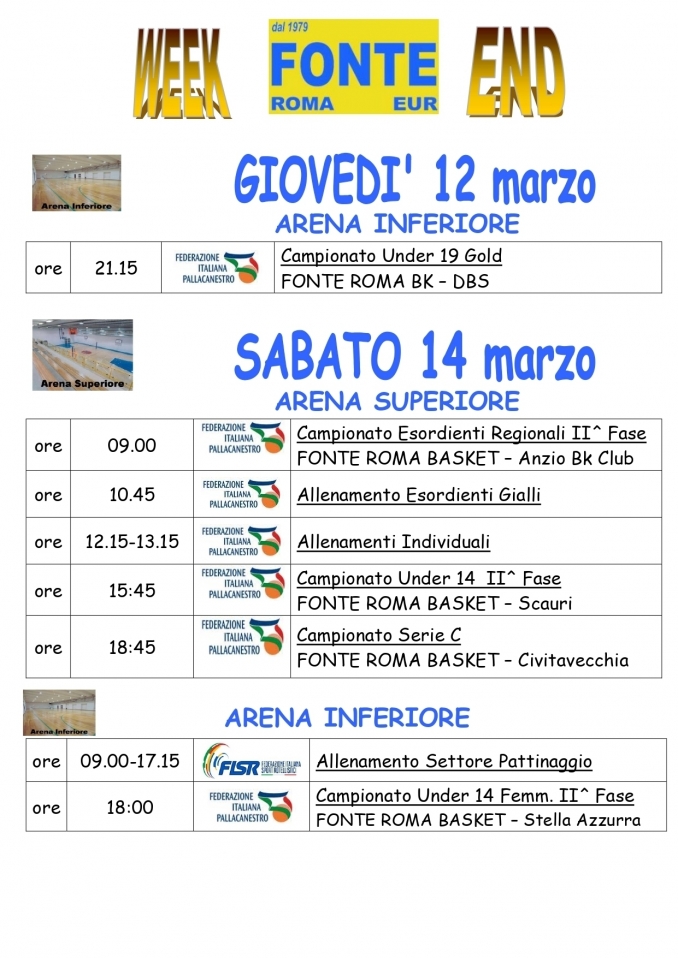  - A.P.D. Fonte Roma Eur