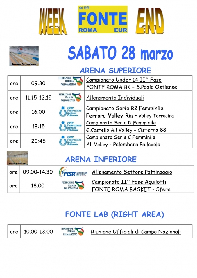  - A.P.D. Fonte Roma Eur