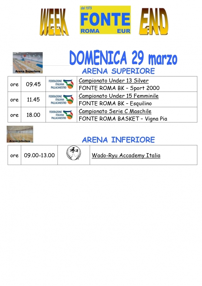  - A.P.D. Fonte Roma Eur