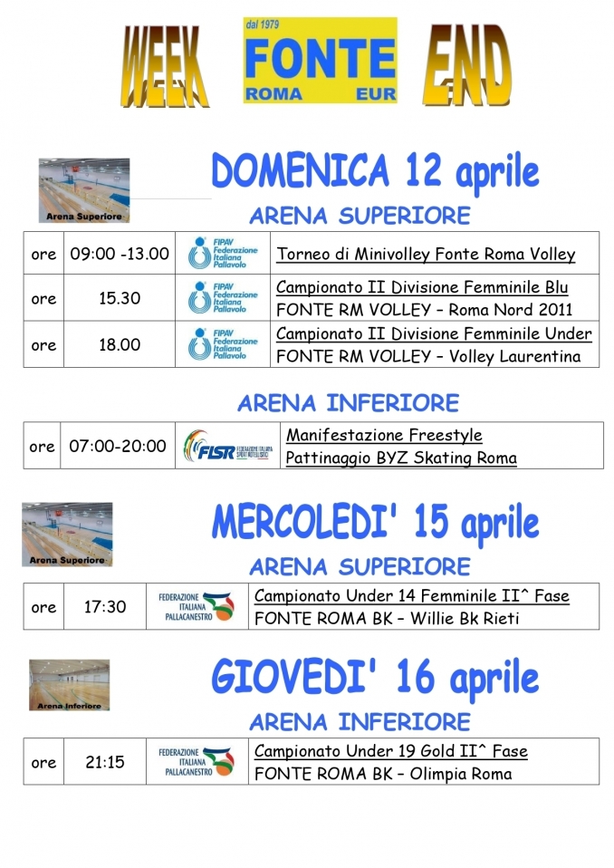  - A.P.D. Fonte Roma Eur