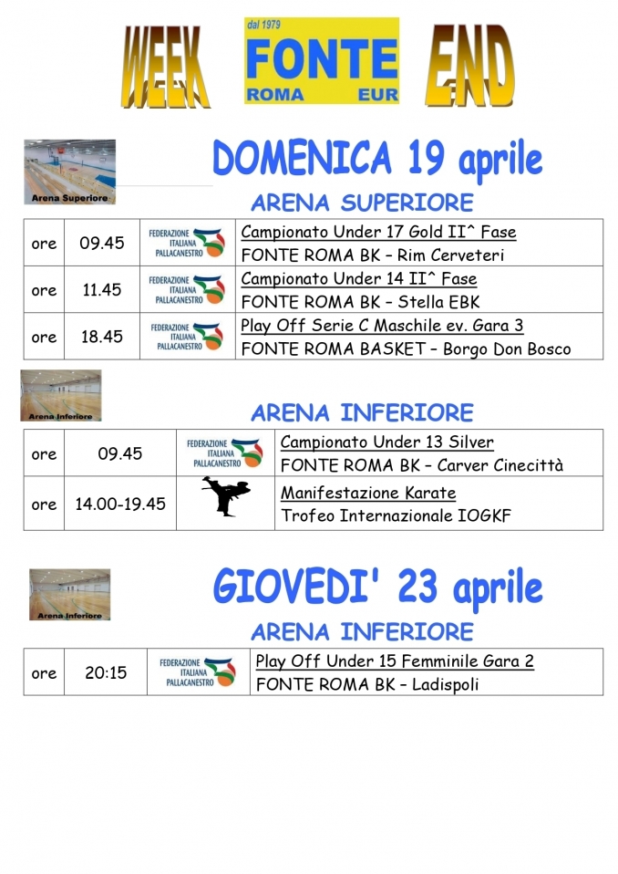  - A.P.D. Fonte Roma Eur